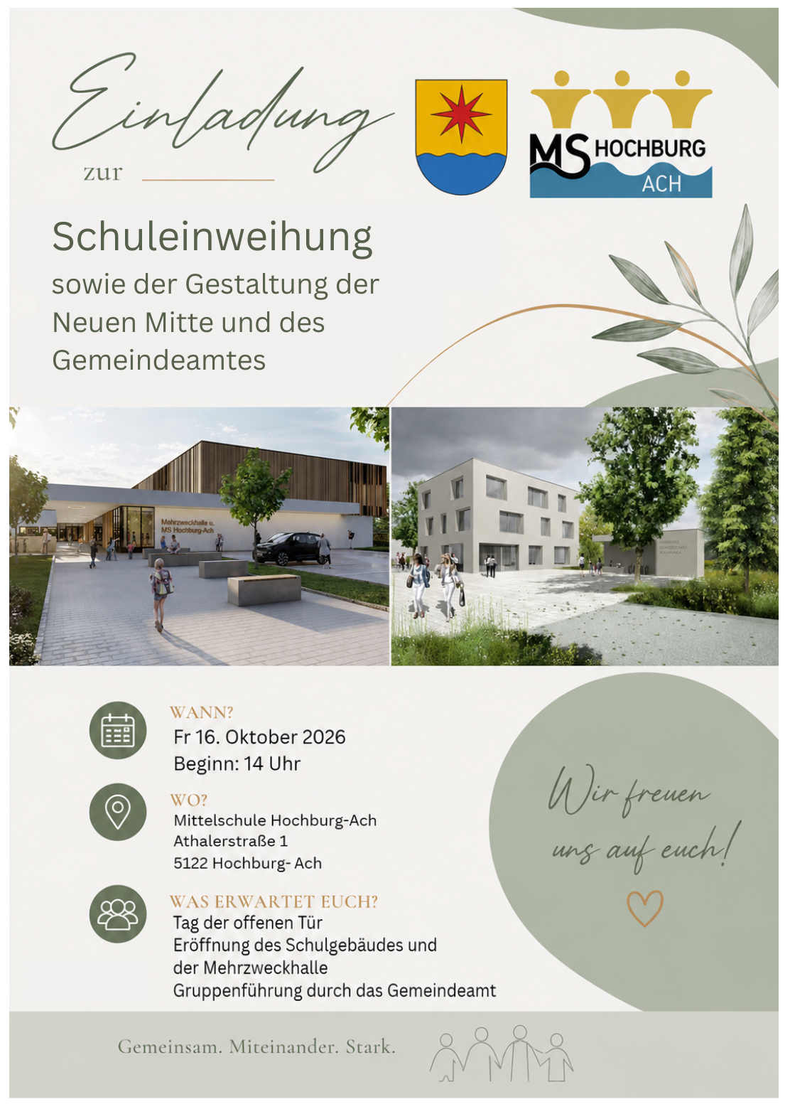 Einladung zur Schuleröffnung
